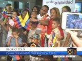 Liborio Solís llegó a Venezuela luego de coronarse campeón mundial súpermosca de la AMB