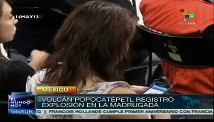 México:alerta volcánica amarilla fase 3 por actividad del Popocatépetl