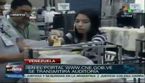 Continúa segunda fase de auditoria de comicios en Venezuela