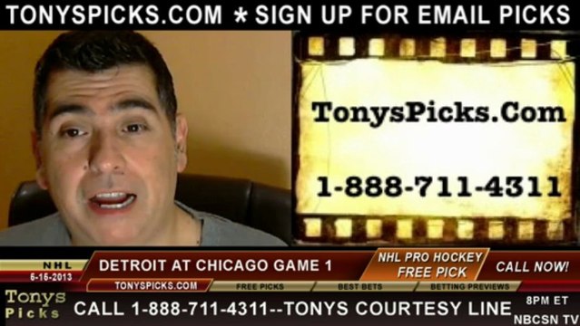 Chicago Blackhawks versus Detroit Red Wings Pick Prediction NHL Playoff Game 1 Odds Preview 5-15-2013