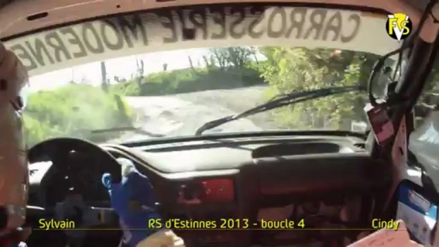 RS d'Estinnes 2013 on-board Sylvain Margueritain Peugeot 106 boucle 4
