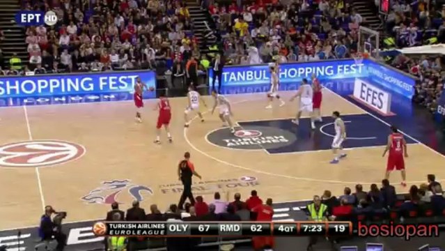 Τα 5 Τρίποντα του Σπανούλη στον τελικό με Ρεάλ με περιγραφή ΕΡΤ και NOVA