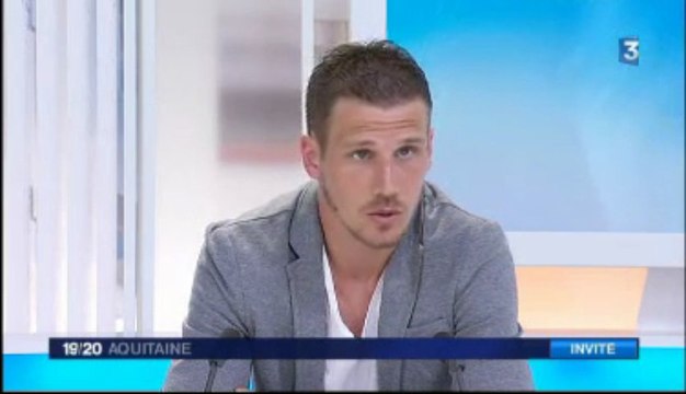 Gregory Sertic - Girondins de Bordeaux - invité du JT de France 3 Aquitaine