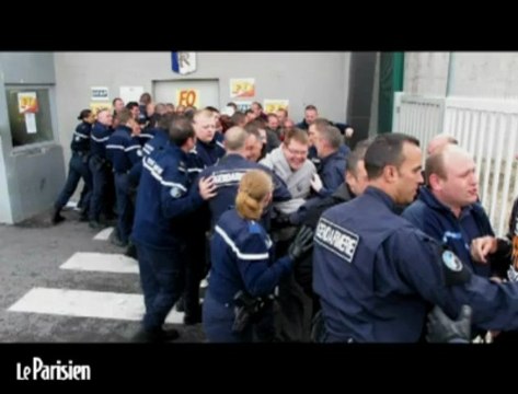 Liancourt : manifestation des gardiens de prison