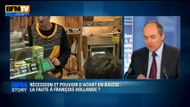 BFM STORY: Récession et pouvoir d'achat en baisse, la faute à François Hollande? - 15/05