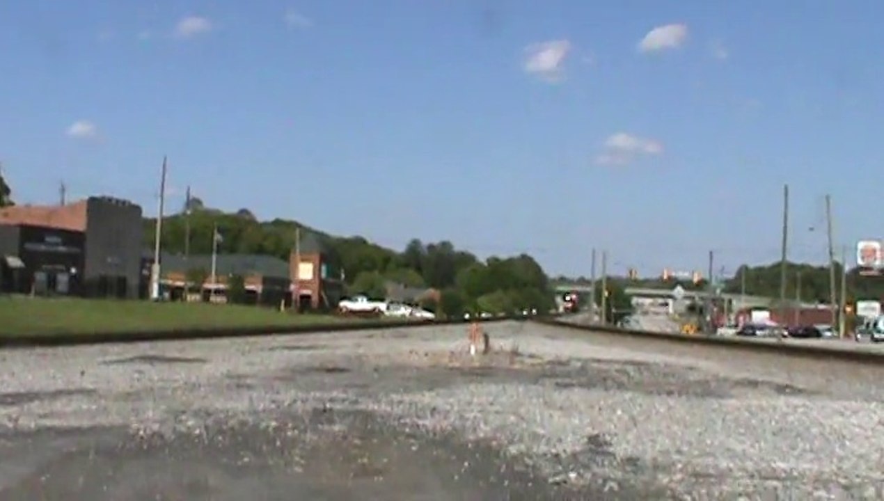 Norfolk Southern stack train northwest through Austell Ga.