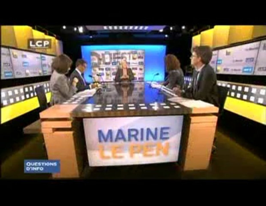 Marine le Pen - Question d'Infos 15 05 2013