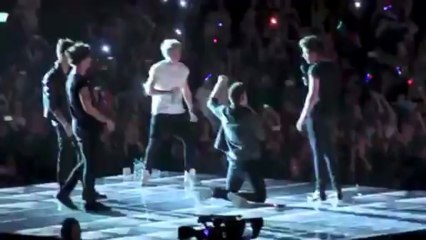 One Direction singing My heart will go on from Titanic in Be