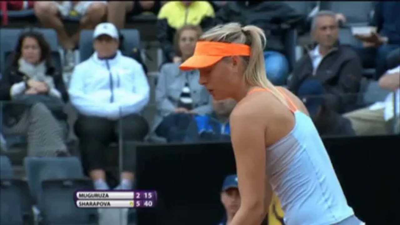 Rom: Muguruza kein Problem für Sharapova