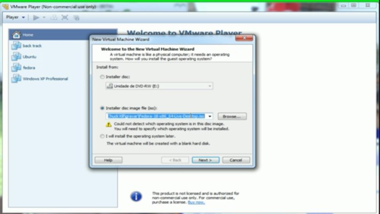 criando maquina virtual com VMware - Chuck_Kill