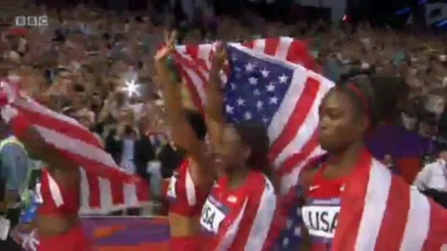 Women's 4x100M Relay. London 2012 Olympics. NEW WORLD RECORD!