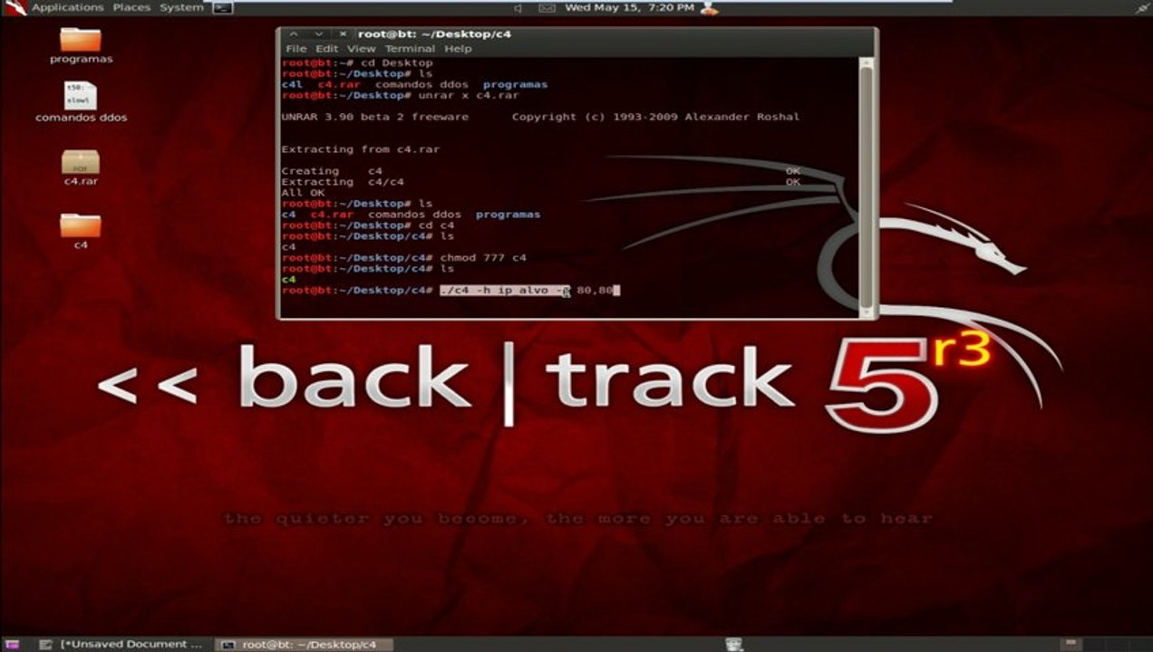 usando o c4 no back track - Chuck_Kill