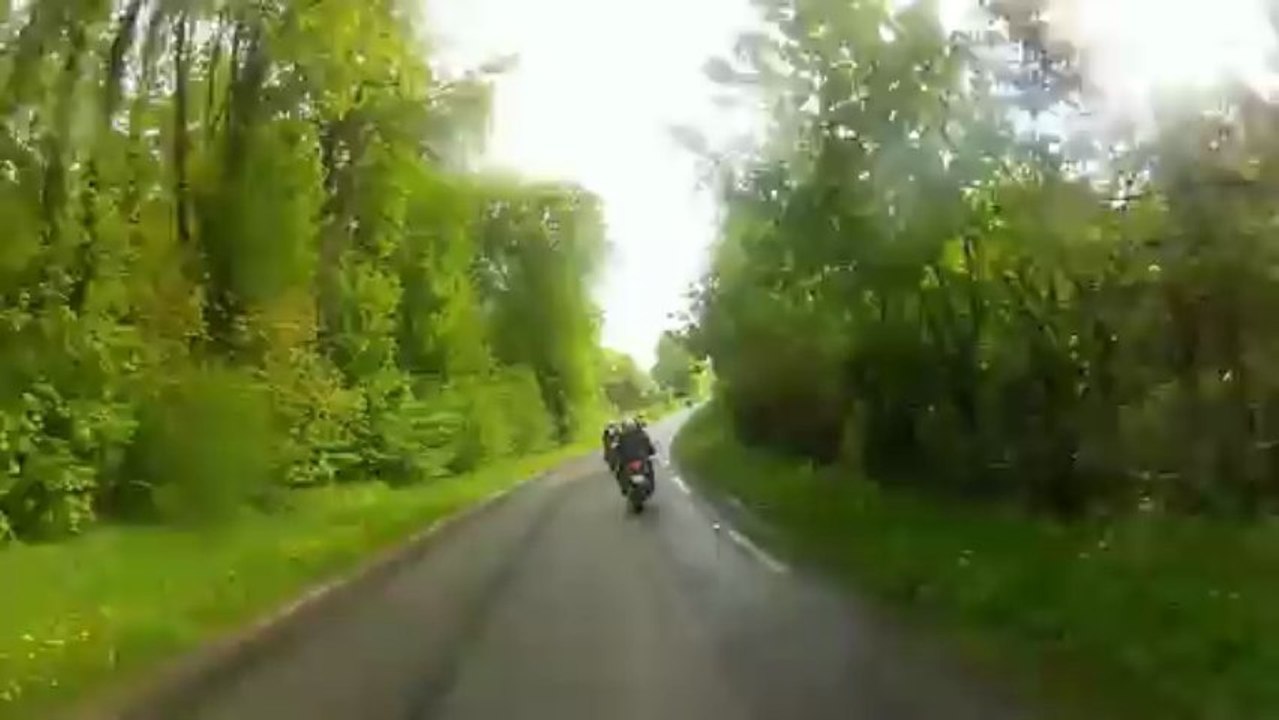 A Mesnil-Esnard il y a pas de lézards. ( Balade à moto)