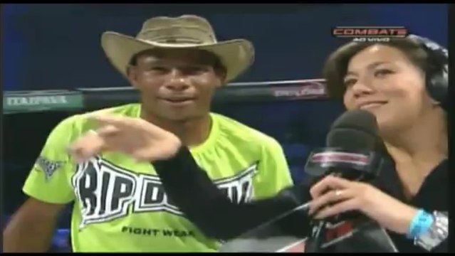Bitteti Combat 15 - Alex Cowboy - entrevistado após vitória