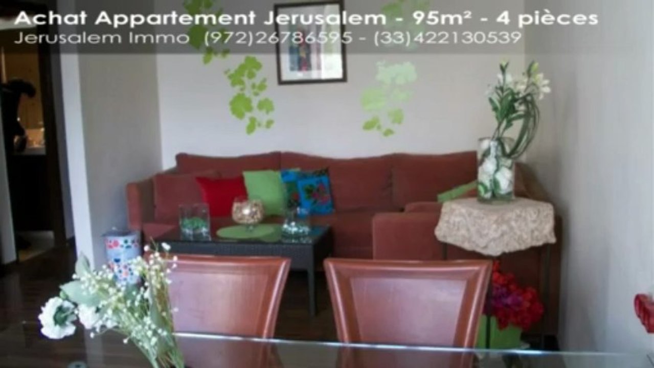 A vendre appartement familial 4 pièces à Baka, Jérusalem Immobilier