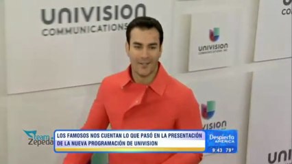 Los famosos cuentan lo que le pasó a David Zepeda @davidzepeda1 en el  #UnivisionUpfront || DA