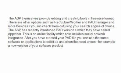 PAD File Editors: An Overview
