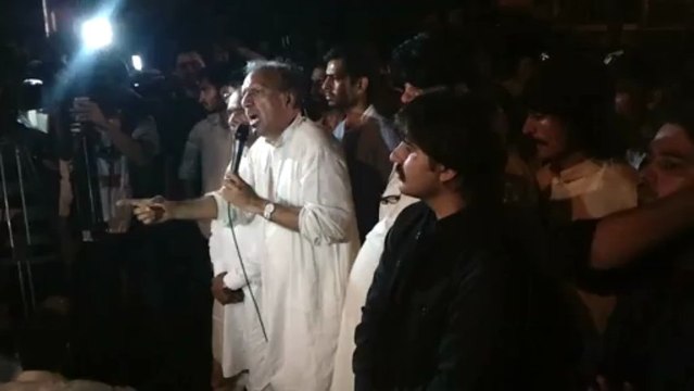 PTI-dharna at expo center karachi (DR.ARIF ALVI SPEECH)