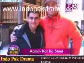 Aamir Khan and Katrina Kaif doing Stunt Scenes for DHOOM 3