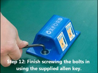 How to install  a ground anchor into an Asgard Bike Shed