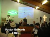 Pastor Edwards sings