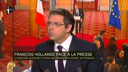 Hollande revient face à la presse