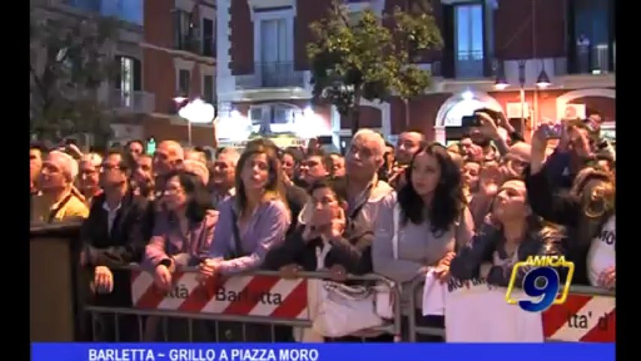 Barletta | Grillo a Piazza Moro