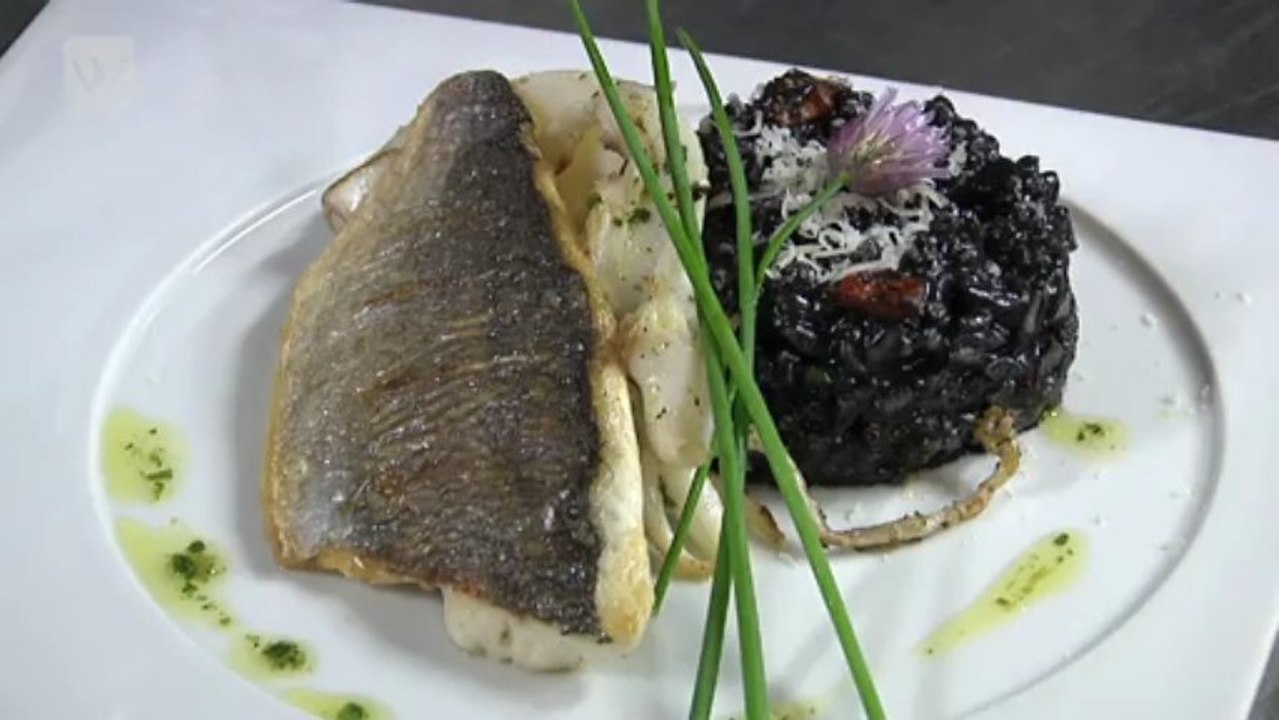 Risotto à l'encre de seiche par Olivier Gulizzi