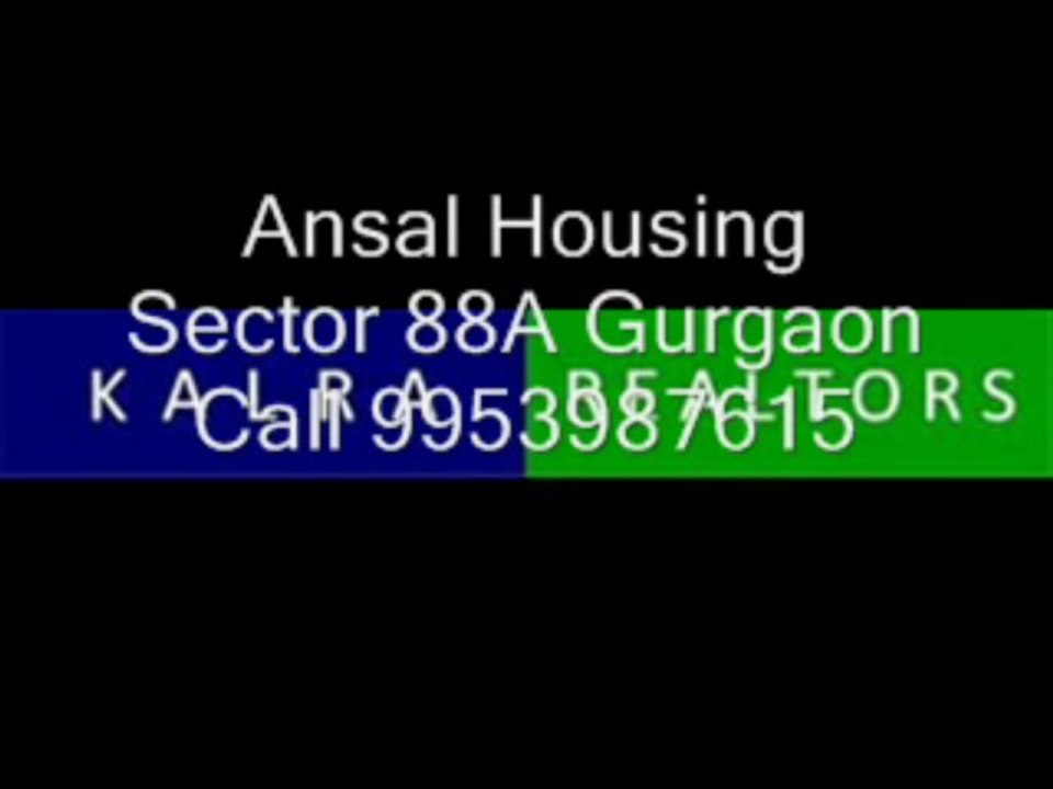 Ansal Housing Sector 88A Gurgaon 09953987615