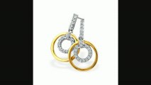 Dual Circle 15ct Diamond Earrings In 14k Twotone Gold Review