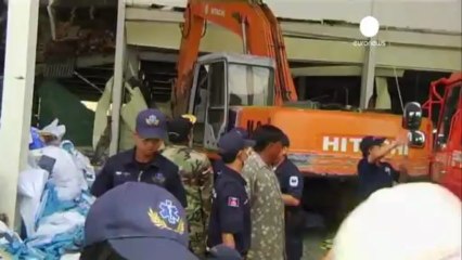 Effondrement d'une usine de chaussures au Cambodge