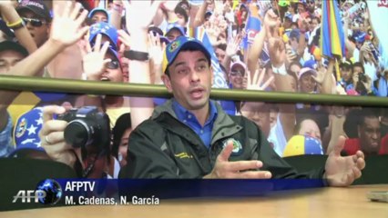 Capriles en exclusiva con AFP