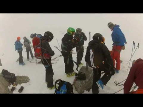 Elèves du collège de Ste Croix des Neiges à la Vallée Blanche / Chamonix