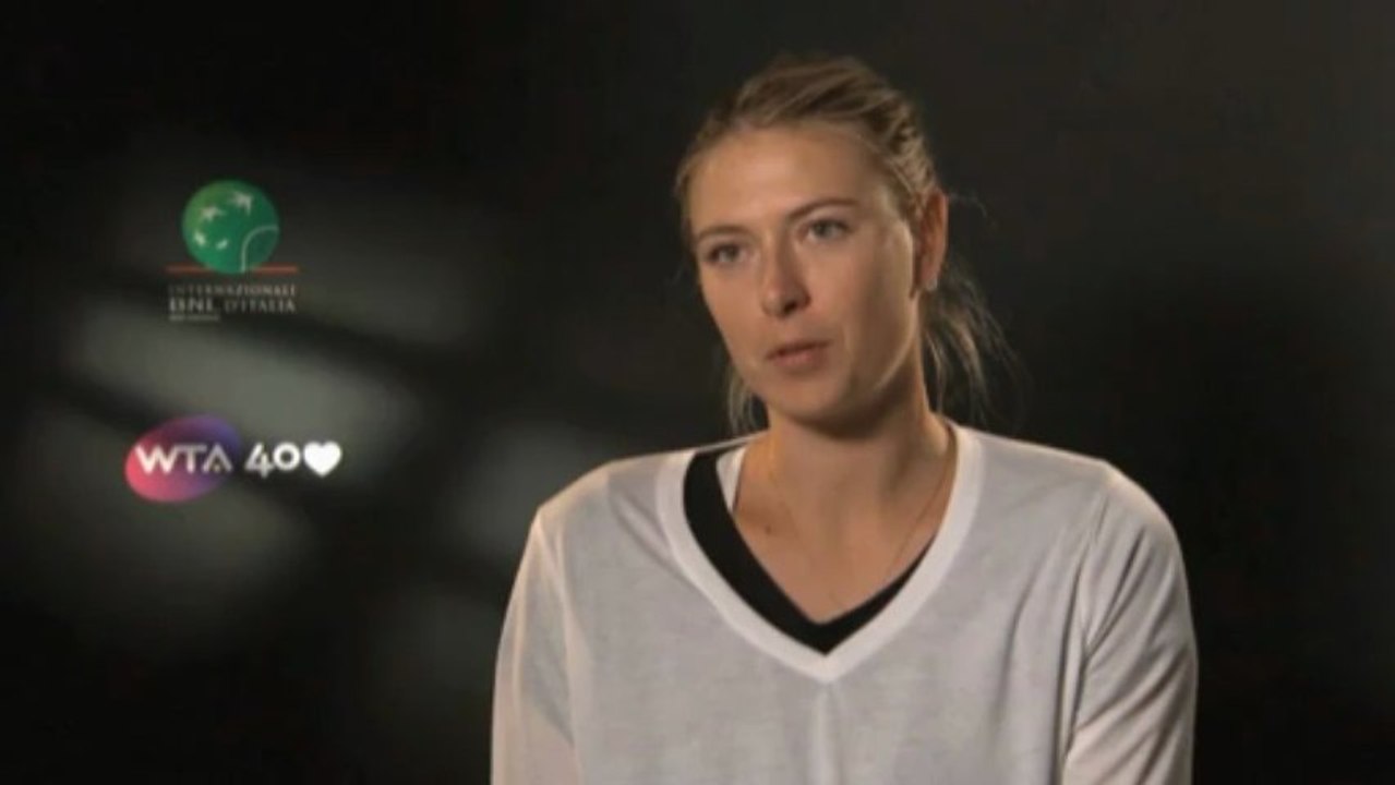 Rom: Scharapowa: 'Der Titel-Hattrick wäre schön'