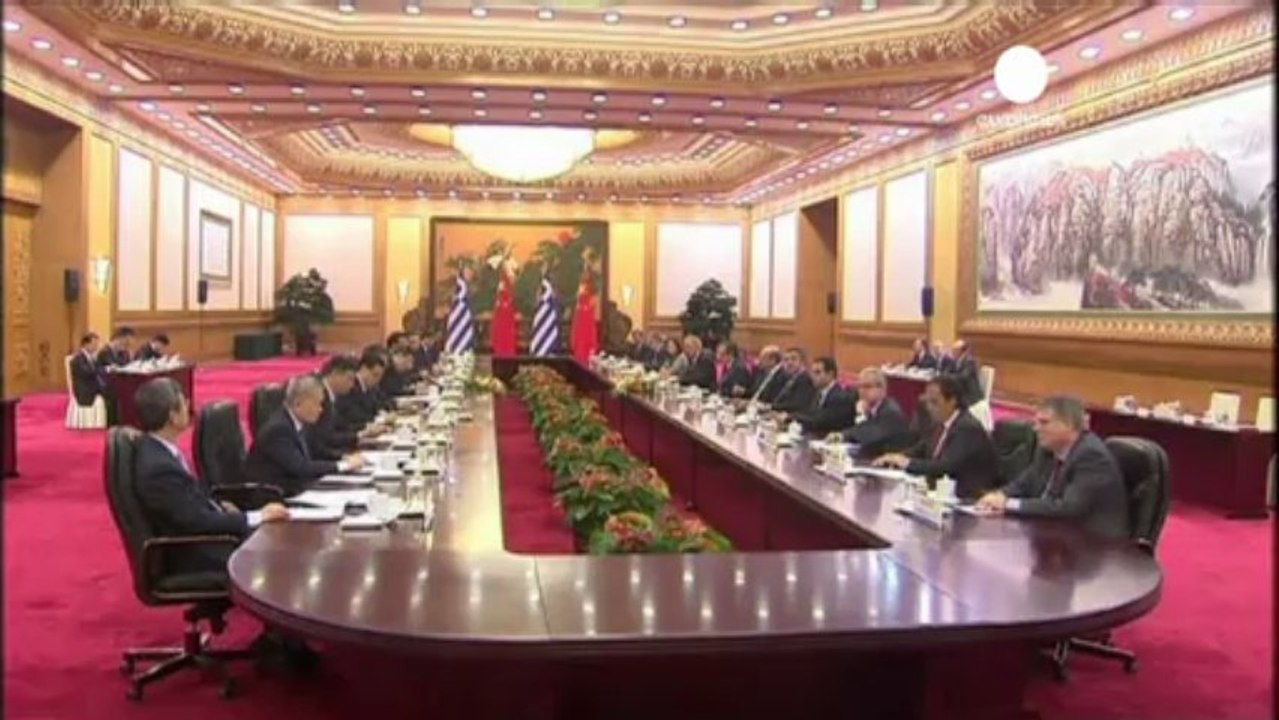 Samarás busca inversiones para Grecia en una visita a China