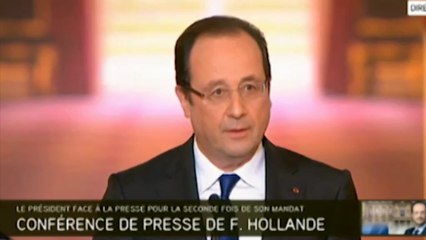 Hollande : "L'an II de mon quinquennat, ce sera l'offensive"