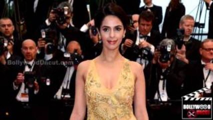Mallika Sherawat Gold Beaded Dress @ Cannes Film Festival 2013 - Check Out