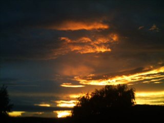 coucher de soleil sur Kédange