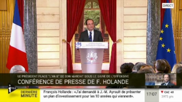 François Hollande se défend d'être indécis : J'ai décidé