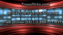 NHL Playoff Pick Game 2 Pittsburgh Penguins versus Ottawa Senators Odds Prediction Preview 5-17-2013