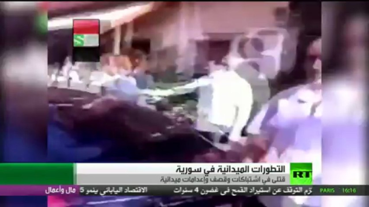 الأسد وزوجته يتجولان فى دمشق بسيارة بورشيه سوداء