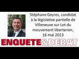 Stéphane Geyres, candidat à la législative partielle de Villeneuve sur Lot