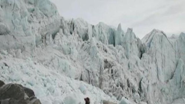 Scientists study melting glaciers
