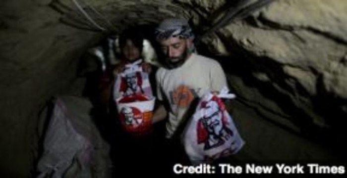 Smuggling KFC Chicken Strips Into the Gaza Strip