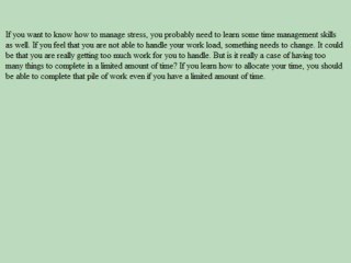 How To Manage Stress - Check Out These Useful Tips