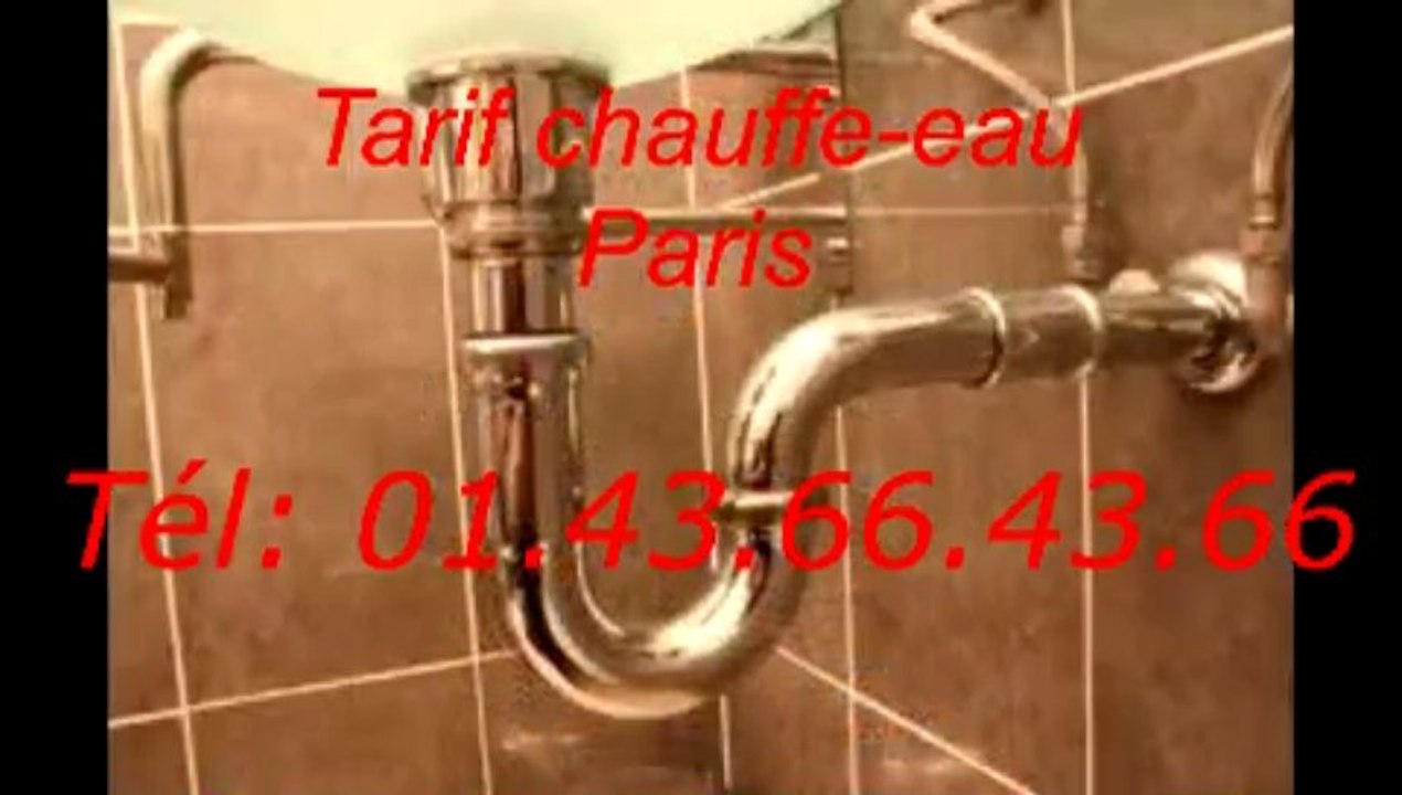 Tarif chauffe-eau paris Tél: 01.43.66.43.66