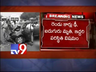 5 killed 2 injured in road accident