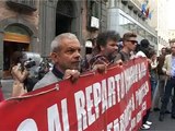 Napoli - Protesta Cobas operai Pomigliano (16.05.13)