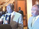 Gabon :audience accordée par le Président Ali Bongo Ondimba à M. Michel Djotodia, président de la transition en République centrafricaine