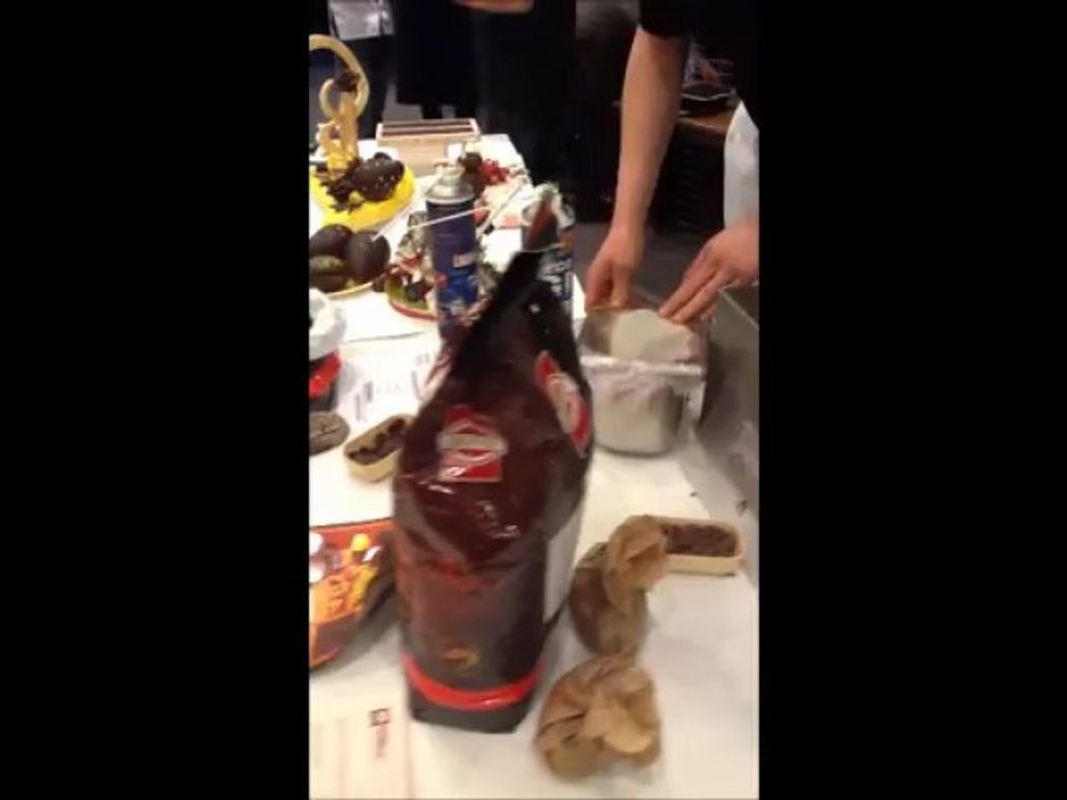 La cristallisation du chocolat.